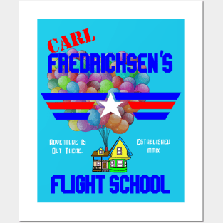 Carl Fredricksen's Flight School Posters and Art